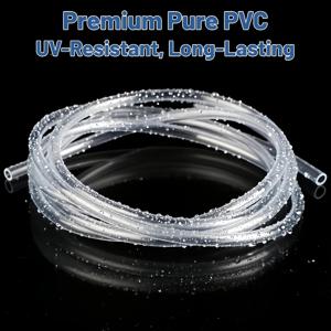 TEMU 수족관 호스, 길이 2미터, 표준 타입, 직경 4-6mm의 소프트 호스, 매듭 방지 순수 공기 튜브, 수족관, 어항, 연못 및 정원 에코 탱크 에어 펌프에 적합, 배터리 없음