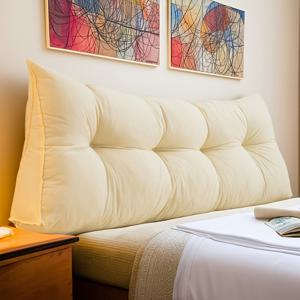 TEMU 숨쉬기 좋은 소재로 제작된 삼각 웨지형 베개, 머리 받침대, 침대 옆 패드, 독서 쿠션으로 활용 가능하며 침대나 소파에서 독서에 적합하며 허리 지지 기능 제공