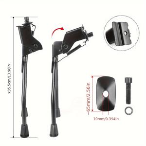 TEMU 자전거 킥스탠드, 스테인리스 스틸 접이식 이중 다리 킥스탠드, 산악 자전거 및 로드 자전거용 중간 스탠드