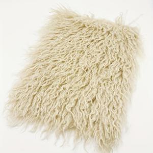 TEMU 1개 곱슬 모피 인조 털 원단 - DIY 장난감 머리, 애완동물 침대 장식 및 인형 공예용