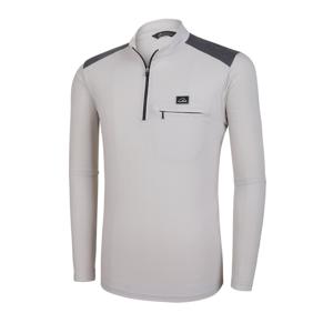 TEMU 남성 빅사이즈 작업복 어깨배색 긴팔 집업 티셔츠 어깨부심(MT32LT010M)