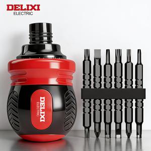 TEMU DELIXI ELECTRIC 13-in-1 래칫 스크루드라이버, 짧은 손잡이 수공구, 십자/일자/톡스/사각 및 기타 비트 포함, CR-V 강철 마그네틱 비트, 길이 조절 가능, 좁은 공간 수리 및 자동차 정비용