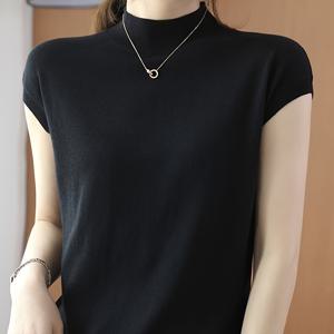 TEMU 여성을 위한 새로운 스타일의 가벼운 상의. 얇은 아이스 소재, 짧은 소매, 반하이 칼라로 여름에 완벽합니다.