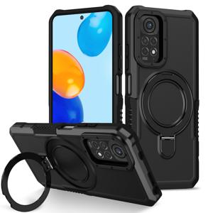 TEMU 레드미 노트 11 / 11s 케이스: 충격 방지 아머 보호 메탈 링 홀더 백커버