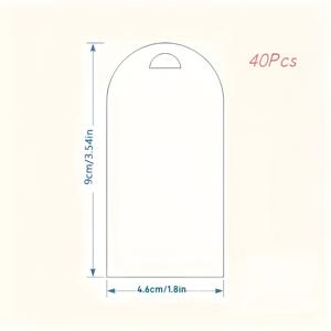 TEMU 20/40개 무광 아크릴 웨딩 플레이스 카드 - 결혼식, 저녁 식사 및 이벤트용 DIY 손글씨 테이블 장식, 양면 보호 필름, 리본 미포함