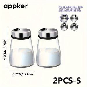 TEMU 필수 주방 도구 2종 세트: 바베큐 향신료 측정용 용기, 병, 병 포함