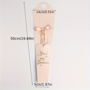 TEMU 싱글 플라워 부케용 크래프트 종이 선물 상자 5개 세트 - 우아한 디자인, 휴대용 어버이날, 스승의날, 결혼식, 생일, 베이비샤워용 - 플로리스트용 크래프트 종이 꽃 상자