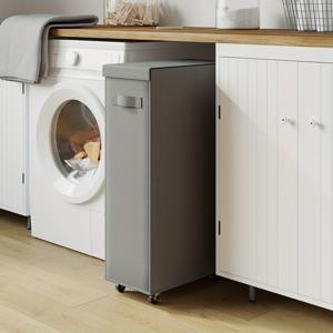 TEMU 1개 접이식 세탁 바구니 (바퀴 포함) - 65L 용량, 초박형 접이식 얼룩 옷 바구니, 손잡이 및 뚜껑 포함, 대용량 세탁 바구니, 접이식 패브릭 세탁 바구니 (보관용), 세탁 바구니