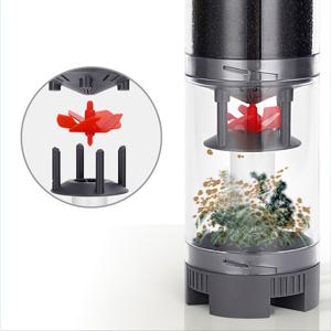 TEMU 어항 내장형 무소음 클리너, 물고기 배설물 분리 수집기, 공압 필터 (에어 펌프 제외), 어항 배수 처리기, 어항 용품, 애완 용품, 배터리 없음