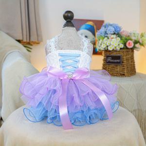 TEMU 반려견 소형견 옷 봄/여름 공주 스타일 캐미솔 원피스, 요크셔테리어, 몰티즈, 웨스트 , 푸들 강아지용, 스타일리시한 정장 드레스