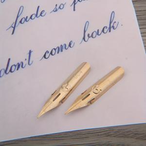 TEMU 2개 클래식 펜, 필기 연습용 금속 니브 포함, 영어 필사