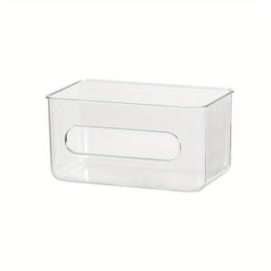 TEMU 투명 벽걸이 티슈 케이스 및 일회용 마스크 홀더, 가정, 사무실 또는 현관용 다용도 정리함