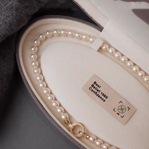 TEMU 고급스러운 쉘 목걸이 - 정교한 프렌치 스타일 디자인, 불규칙함, 캐주얼 의상을 돋보이게 하고 특별한 날에 개성을 표현하기에 완벽함. 무도금의 세련된 라이트 럭셔리 디자인. 니니의 큰 전구형 완벽한 둥근 목걸이와 동일한 스타일의 데일리 스웨터 체인, 라이트 럭셔리 니치 고급 아이템