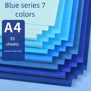 TEMU 그라데이션 컬러 카드스톡 종이 35장 - 그림 그리기, 스크랩북, 사진 배경, DIY 아트 프로젝트 및 카드 만들기를 위한 멀티컬러 옴브레 공예용지 - 매끄러운 표면 예술 용품, 두꺼운 종이 시트, 종이 공예 재료