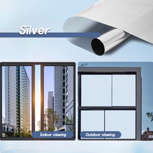 TEMU 개인 정보 보호 단방향 거울 반사 필름, 자외선 차단, 거실, 침실, 주방, 사무실 및 가정 장식을 위한 유리 도어 및 창문 스티커