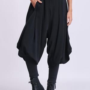 TEMU 여성용 허리밴드 하렘 팬츠 - 가빈