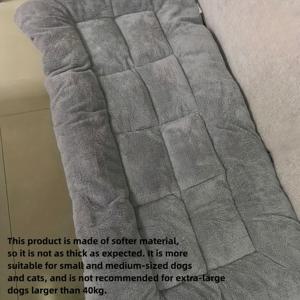 TEMU 2025 업그레이드된 대형 플러시 강아지 소파 침대 - 고양이 & 개용, 두꺼운 초소프트 펫 매트, 작은 종류부터 큰 품종까지, 편안한 폴리에스터 섬유 충전재, 애견 애호가를 위한 이상적인 선물, 현대적 펫 베드|내구성 있는 펫 침대