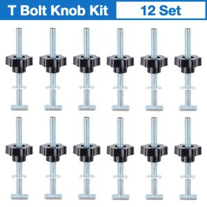 TEMU M8 T-트랙 목공 공구 세트, T 슬롯 볼트 고정 장치, M8 목공 공구 고정 장치, 테이블 톱 라우터 chute 레일 목공 벤치용
