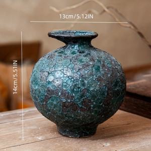 TEMU 빈티지 세라믹 화병 - 우아한 플로럴 및 기하학적 홈 데코, 티얼 컬러, 거실/현관/침실용 테이블 센터피스, 결혼식/어머니날/크리스마스 선물, 전기 불필요, 완벽한 집들이 또는 생일 선물, 질감 있는 표면, 고품질 도자기, 웨딩 센터피스, 홈 장식품