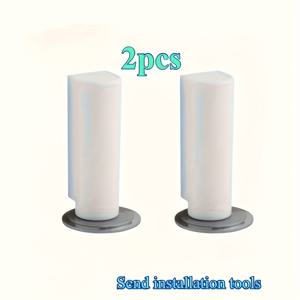 TEMU 2개입 자석 도어 스토퍼 보이지 않는 도어 흡착 펀치 프리 충돌 방지 도어 홀더, 드릴 없이 간편한 설치, 접착식 뒷면 포함. 충돌로 인한 도어 보호. 블랙, 화이트, 그레이 색상으로 제공