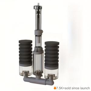 TEMU 듀얼 바이오 필터를 갖춘 어항 필터. 10~40갤런 사이즈의 물고기 및 거북이 탱크에 적합하며, 흡수구 튜브와 에어스톤이 장착되어 있습니다. 이 제품은 물고기 탱크용 액세서리이며 배터리는 포함되어 있지 않습니다.