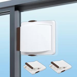 TEMU 1&3개 업그레이드 강화 도어 & 창문 잠금장치 - 무드릴 접착식 (푸시-풀 윈도우, 찬장 문 및 도어용) - 간편 설치, 반려동물 보호