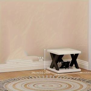 TEMU 1개 높고 좁은 신발장, 현관 복도 견고한 신발 캐비닛, 공간 절약형 코너 수납 신발장, 옷장, 출입구, 차고, 거실에 적합, 새로운 컴팩트하고 심플한 가정용 현관 신발장 2단 스타일