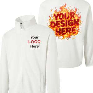 TEMU 남성용 스탠드 칼라 지퍼업 스웨트셔츠, 앞뒤 프린트 커스터마이징 가능, 텍스트/이미지/가족 사진/반려동물 사진/회사 로고 추가, 통기성과 편안함, 작업복/팀 유니폼/기념품으로 이상적, 사계절 착용