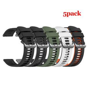 TEMU 22/20mm 5팩 7팩 소프트 실리콘 스트랩 삼성 7/FE/6/5/4 40mm 44mm/화미 아마즈핏 액티브/액티브 2/아마즈핏 밸런스2/밸런스/아마즈핏 비프6/비프5/비프5 유니티 호환, 방수 교체용 워치 스트랩 가민/샤오미/화웨이 워치용