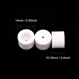 TEMU 10개입 14mm 지름 당구 큐팁 클로즈드 엔드 화이트 페룰 다양한 사이즈