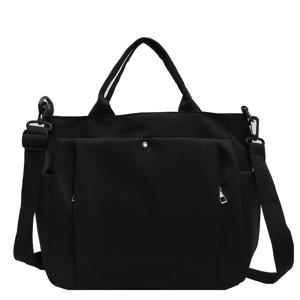 TEMU 가을 신상 단색 여성용 다용도 가방, 다층 수납 공간 대용량, 출퇴근, 데이트, 수업, 쇼핑 및 일상 사용에 적합