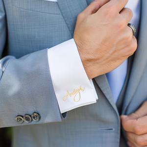 TEMU (수정 정보는 영어 알파벳만 가능하며, 다른 언어는 영어로 번역됩니다.) 남성용 우아한 이름 커프스; 맞춤 이름 커프스 1쌍; 스테인리스 스틸 주얼리; 남성용 연회 정장 커프스 추가