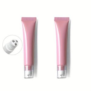 TEMU 호스 포함 삼중볼 디스펜서 병 2개, 아이크림, 로션, 젤, 헤어 세럼용 휴대용 화장품 마사지 빈 튜브