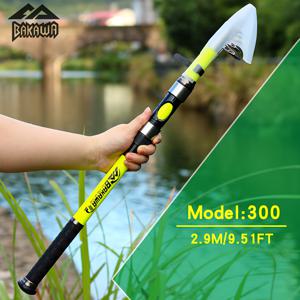 TEMU 아름다운 자동 감김 시어로드, 자동 감김 길이 55/57CM 휴대용 잉어 낚싯대, 장거리 캐스팅, 스피닝 휠 낚싯대 호환, 바다 물고기 담수 물고기, 노란색 발광