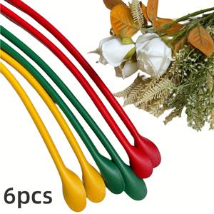TEMU 6개입 42cm 멀티컬러 PU 가죽 교체용 가방 스트랩 (코어 스티칭 & 오일 엣지 포함) - 핸드메이드 DIY 핸드백 제작 액세서리, 여성용 지갑, 파우치, 오거나이저에 적합 - 고품질 PU 가죽 교체용 스트랩, DIY 가방 제작 소품, DIY 지갑 제작