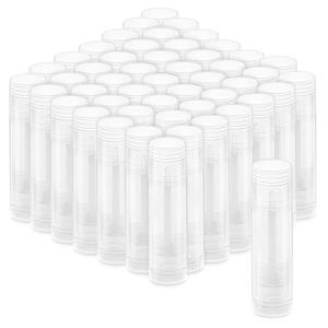 TEMU 50개입 5g 트위스트업 빈 립밤 튜브 - DIY 립글로스/고체향수용 투명 플라스틱 용기 | 누수 방지 리필 가능 튜브 및 충전 베이스 포함