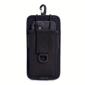 TEMU 휴대폰 케이스: 모바일 폰 벨트 파우치 홀스터, 백팩 스트랩 파우치, 6.7인치 수직 허리 팩 벨트 루프 홀스터, 남녀공용 휴대폰 가방, 하이킹, 업무, 캠핑 야외용 다용도 스마트폰 부착 가방