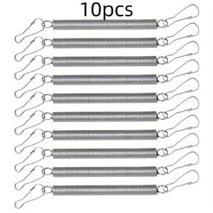 TEMU 10개 연장 스프링, 토끼 물통 음료 병 고정용 클립 2개 포함 스테인리스 스틸 스프링, 소형 동물 물주기 또는 급여용 소형 스프링, 독립적으로 또는 조합으로 사용 가능