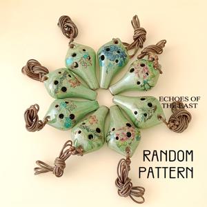 TEMU 수제 세라믹 6구멍 오카리나, 연주 가능한 포켓 사이즈 점토 오카리나 플루트, 휴대용 관악기, 미니 세라믹 오카리나 악기, 고품질 수제 세라믹 수집용품, 독특한 선물, 부활절 선물