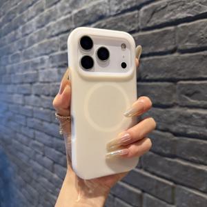 TEMU 휴대폰 케이스 - T66 혁신적인 젤리 MagSafe 액체 케이스, 아이폰 17 Pro Max & 17 Pro에 이상적, 아이폰 14 Plus, 13, 11과 완벽 호환 | 마그네틱 충전 기능이 있는 풀 바디 보호 커버