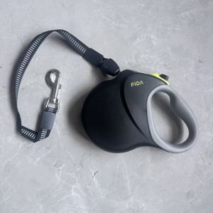 TEMU Fida 30Ft/9M 업그레이드된 자동 줄 개 목줄, 중대형견까지 110 Lbs까지 사용 가능한 강력한 애완 동물 산책 목줄, 360° 엉킴 방지 긴 자동 줄 개 목줄, 부드러운 그립, 한 손 , 네온 옐로우