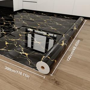 TEMU 1롤 특대형 마블 바닥 스티커 - 매우 두꺼운 48.03