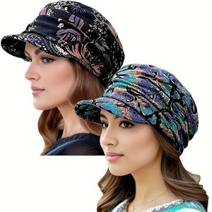 TEMU 여성용 케모 모자: 1개 또는 2개 | 뉴스보이, 야구모자 & 헤드랩