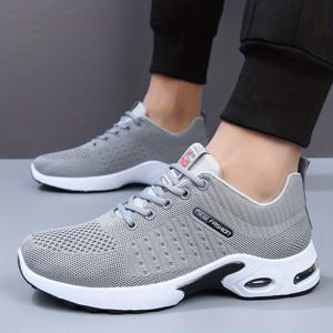 TEMU 남성용 운동 런닝화, 캐주얼 워킹화 (러닝 및 테니스용), 스타일리시한 피트니스 스니커즈, 통기성 좋고 가벼운 편안한 남성용 신발, 데일리 출퇴근 및 러닝 활동에 적합