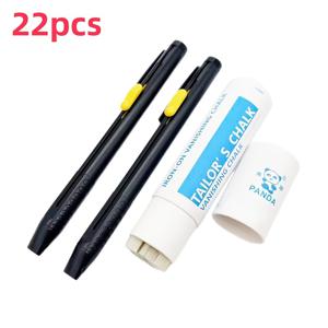 TEMU 22개입, 무독성 지우개형 패브릭 마킹 펜 - 재봉, 수공예, 커팅용 - 칠판 호환, 의류 마킹 및 플레이트 제작에 이상적 - DIY 재봉 도구, 사용 간편하고 부드러운 발림, 공예 애호가에게 적합