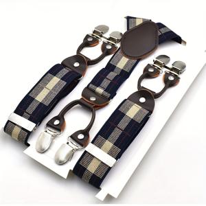 TEMU 남성용 와이드 스트랩, 남성 스타일 스트랩, 6개 클립, 비만 노인 바지, 확장형 탄성 스트랩, 와이드 스트랩, 조절 가능한 스트랩, 남성용 멜빵, 캐주얼 웨어 멜빵 | 패셔너블 멜빵 | 조절 가능한 스트랩 멜빵