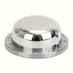 TEMU 기계식 스테인리스 스틸 주방 타이머 자석 다기능 요리 베이킹 타이머 학습 시간 관리기