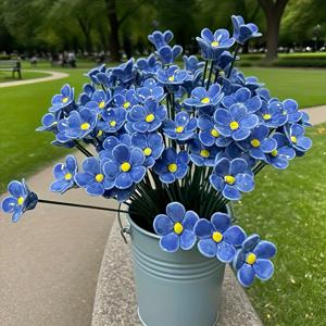 TEMU 12개 수제 세라믹 잊어버린 꽃, 