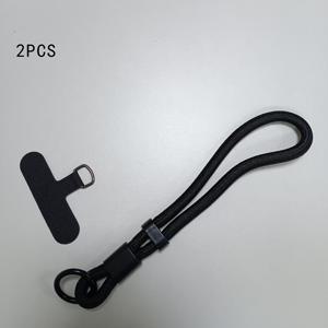 TEMU 2개/세트 - 여성용 조절 가능한 짧은 휴대폰 끈 손목 스트랩, 고급 아웃도어 휴대용 매직 도구, 애플 폰 케이스 분실 방지 크로스바디 목걸이 끈 (클립 및 태블릿 펜던트 포함)