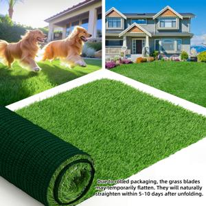 TEMU DELLNA 인조 잔디 롤, 반려동물용 잔디, 강아지 배변용, 인조 잔디밭, 정원 조경용, 발코니, 파티오, 뒷마당 장식용, 피크닉용